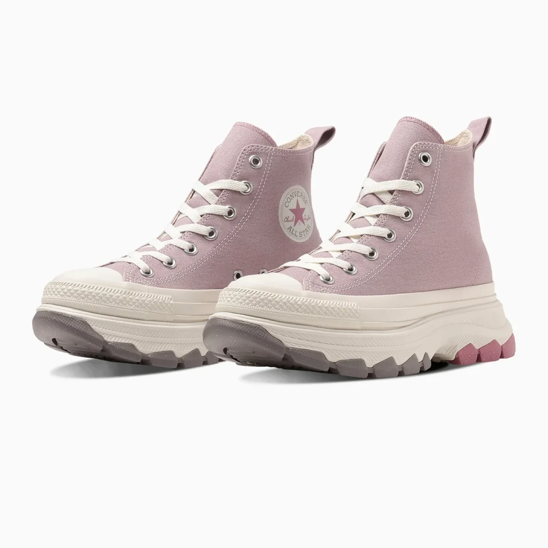 【2024年 4/17 発売】ローズグレイカラーの限定店リリース！CONVERSE ALL STAR (R) TREKWAVE RG HI “Rose Grey” (コンバース オールスター トレックウエーブ)