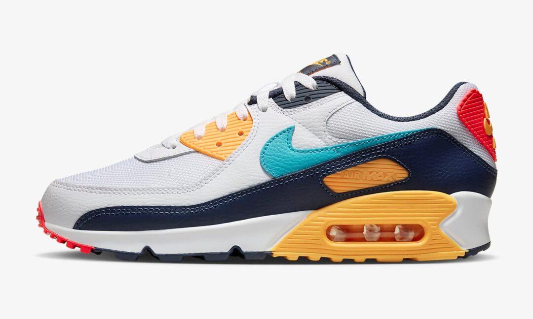 【海外発売】ナイキ エア マックス 90 “ホワイト/サンダーブルー/レーサーピンク/ダスティカクタス” (NIKE AIR MAX 90 “White/Thunder Blue/Racer Pink/Dusty Cactus”) [HF4860-100]