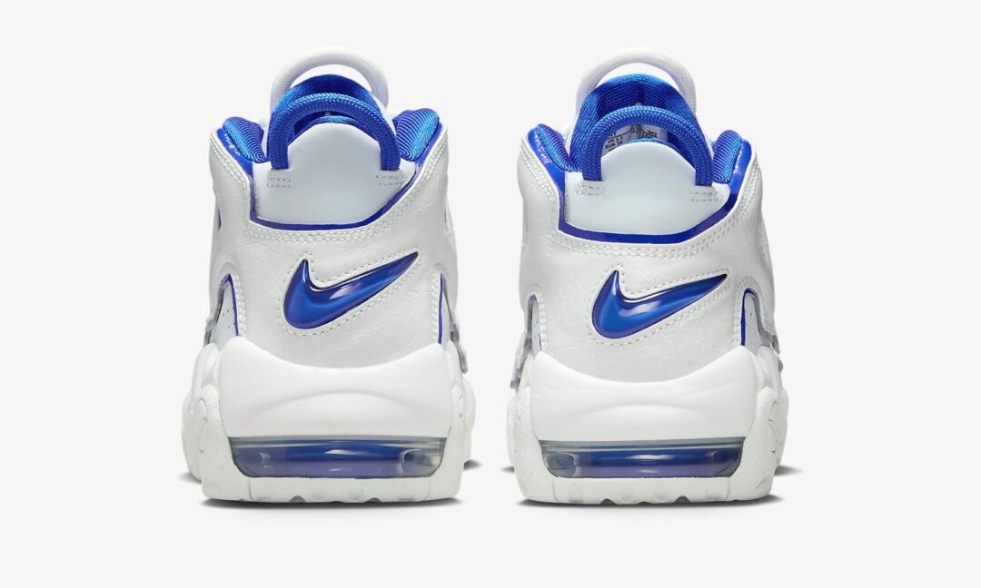 【海外発売】ナイキ GS エア モア アップテンポ “サミットホワイト/レーザーブルー” (NIKE GS AIR MORE UPTEMPO “Summit White/Racer Blue”) [FN4857-100]