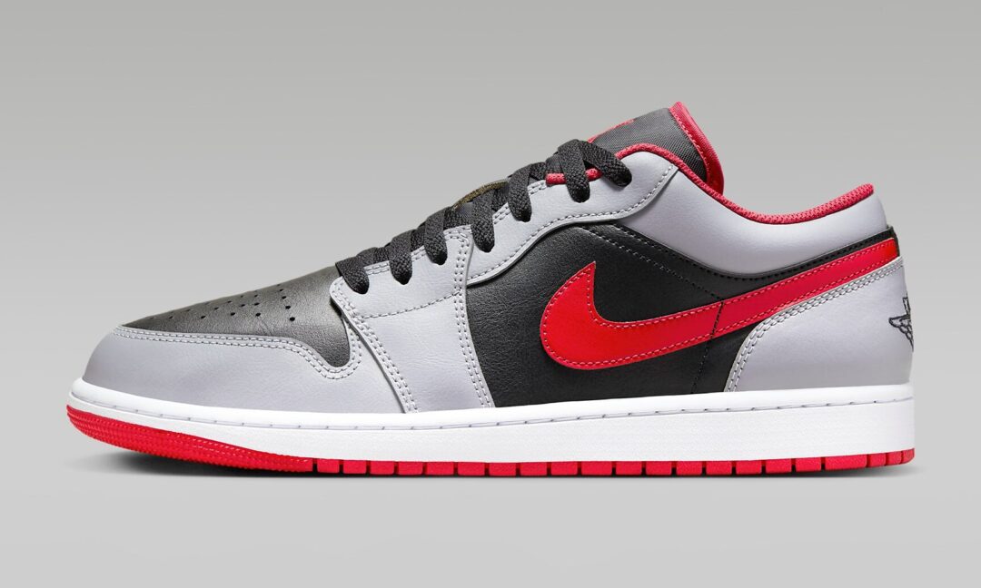 【2024年 4/5 発売】ナイキ エア ジョーダン 1 ロー “ブラック/ファイヤーレッド” (NIKE AIR JORDAN 1 LOW “Black/Fire Red”) [553558-060]