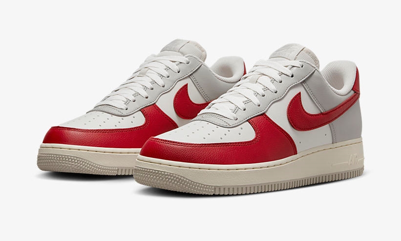 【2024年 発売予定】ナイキ エア フォース 1 ロー “ライトアイアンオール/ジムレッド” (NIKE AIR FORCE 1 LOW “Light Iron Ore/Gym Red”) [HJ9094-012]