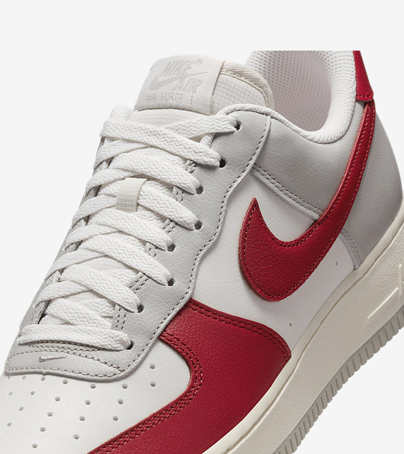 【2024年 発売予定】ナイキ エア フォース 1 ロー “ライトアイアンオール/ジムレッド” (NIKE AIR FORCE 1 LOW “Light Iron Ore/Gym Red”) [HJ9094-012]