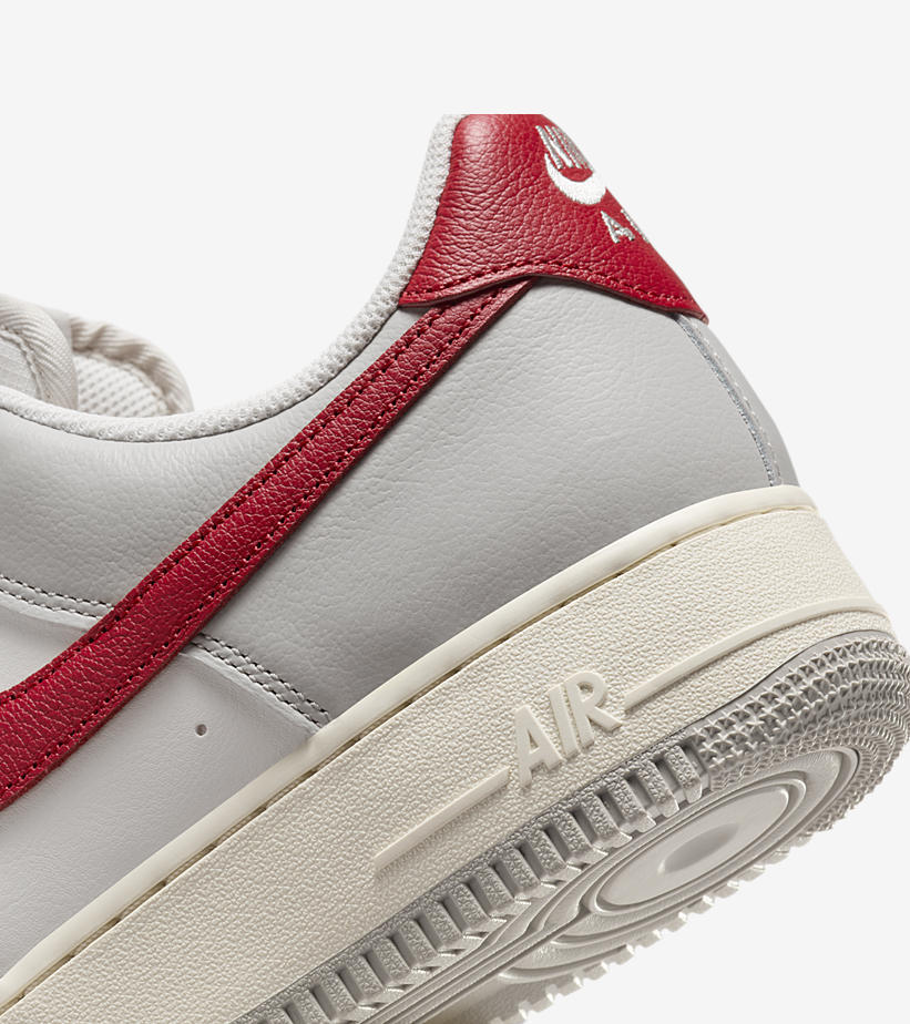 【2024年 発売予定】ナイキ エア フォース 1 ロー “ライトアイアンオール/ジムレッド” (NIKE AIR FORCE 1 LOW “Light Iron Ore/Gym Red”) [HJ9094-012]