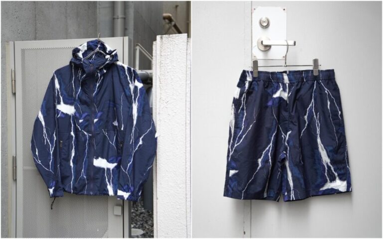 ライトニングパターンを使用したノースフェイス “ノベルティコンパクト