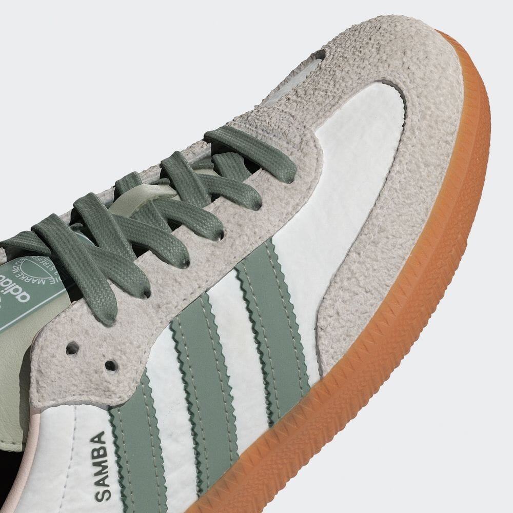 【2024年 4/5 発売】アディダス オリジナルス サンバ OG “ホワイト/シルバーグリーン/パテモーブ” (adidas Originals SAMBA OG “White/Green/Mauve”) [ID0492]