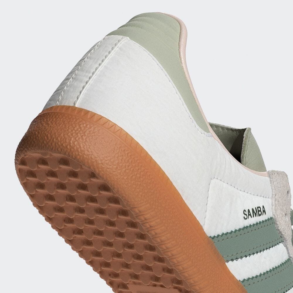 【2024年 4/5 発売】アディダス オリジナルス サンバ OG “ホワイト/シルバーグリーン/パテモーブ” (adidas Originals SAMBA OG “White/Green/Mauve”) [ID0492]