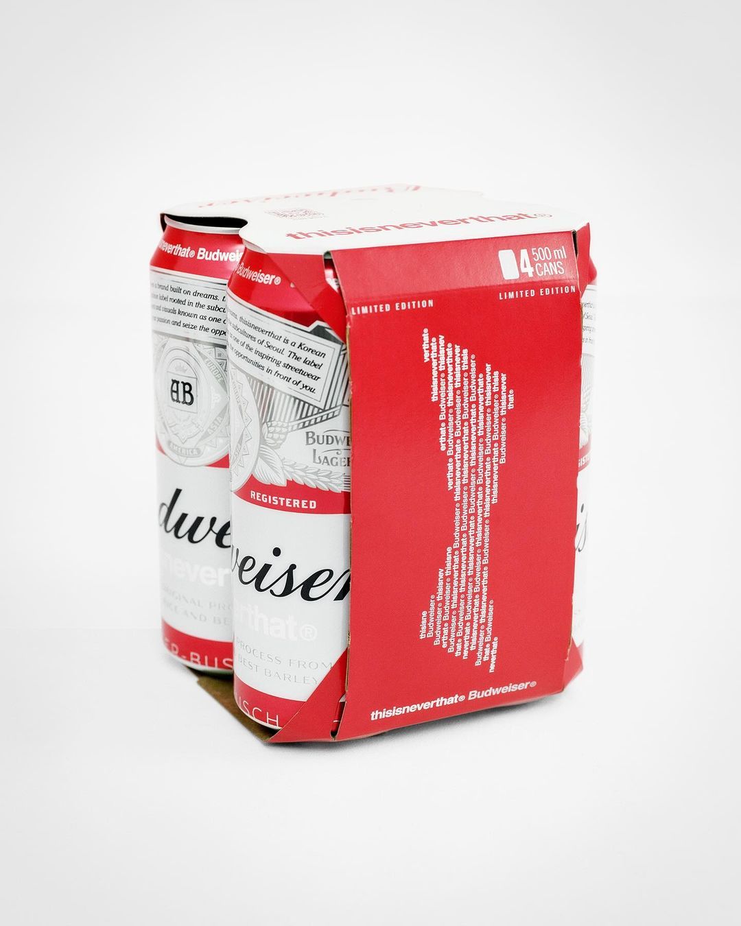 thisisneverthat × Budweiser コラボレーションが2024年 4/26 発売 (ディスイズネバーザット バドワイザー)