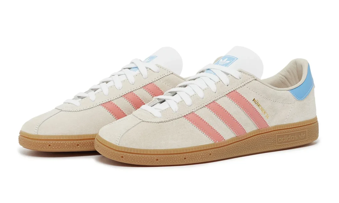 【2024年 5/6 発売】adidas Originals MUNCHEN 24 “Wonder Clay/Semi Blue Burst” (アディダス オリジナルス ミュンヘン “ホワイト/ブルー”) [IG6282]