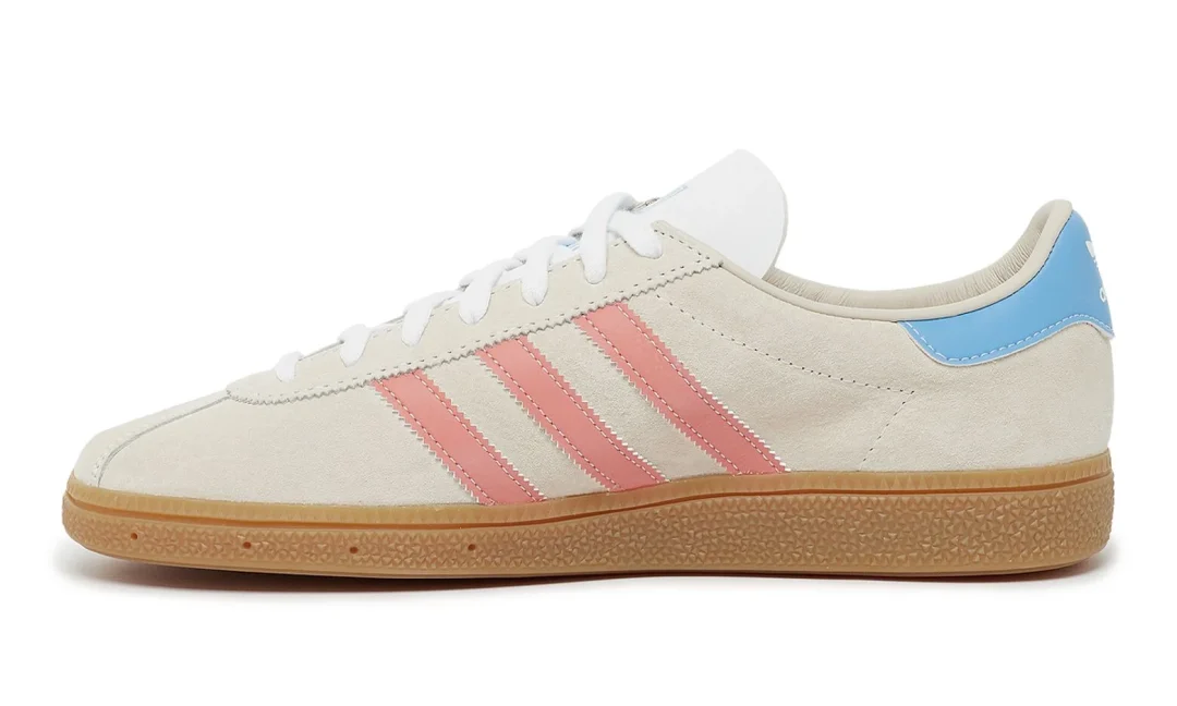 【2024年 5/6 発売】adidas Originals MUNCHEN 24 “Wonder Clay/Semi Blue Burst” (アディダス オリジナルス ミュンヘン “ホワイト/ブルー”) [IG6282]