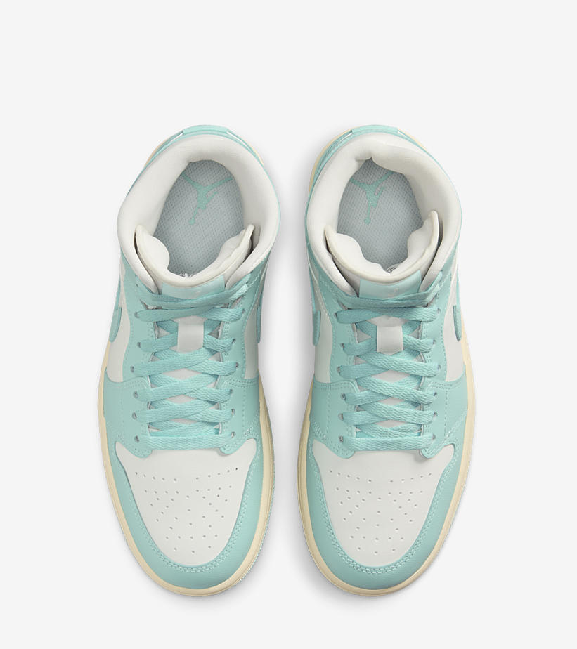 【2024年 発売予定】ナイキ ウィメンズ エア ジョーダン 1 ミッド “セイル/ライトデュー” (NIKE WMNS AIR JORDAN 1 MID “Sail/Light Dew”) [BQ6472-132]