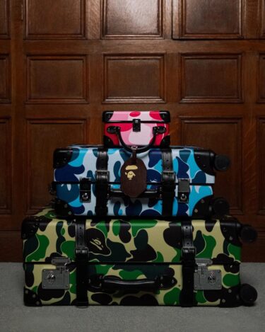 ラグジュアリーなトラベル・ライフスタイルブランド GLOBE-TROTTER × A BATHING APE コラボが2024年 4/17 発売 (グローブ・トロッター ア ベイシング エイプ)