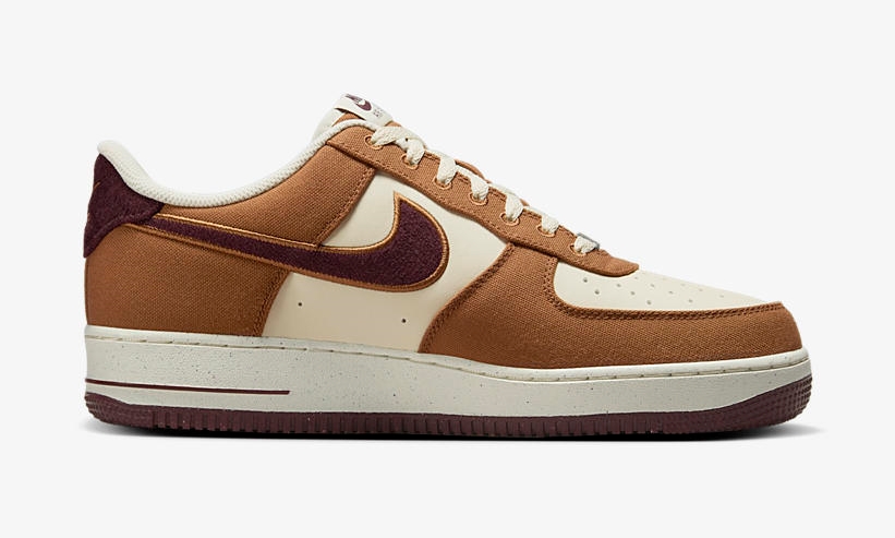 【2024年 発売予定】ナイキ エア フォース 1 07 ロー “ライトブリティッシュタン/バーガンディクラッシュ” (NIKE AIR FORCE 1 07 LOW “Light British Tan/Burgundy Crush”) [FQ8713-200]