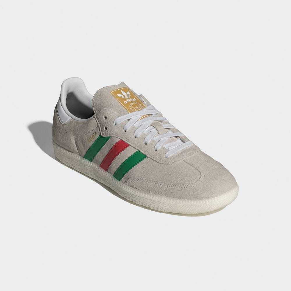 【2024年 4/19 発売】adidas Originals SAMBA OG “White/Green/Better Scarlet” (アディダス オリジナルス サンバ OG “クリスタルホワイト/グリーン/ベタースカーレット”) [IG1826]