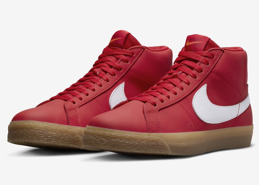 【海外発売】NIKE SB “Orange Label” ZOOM BLAZER MID ISO “University Red/White/Gum” (ナイキ エスビー “オレンジレーベル” ズーム ブレーザー ミッド “ユニバーシティレッド/ホワイト/ガム”) [FJ1680-600]