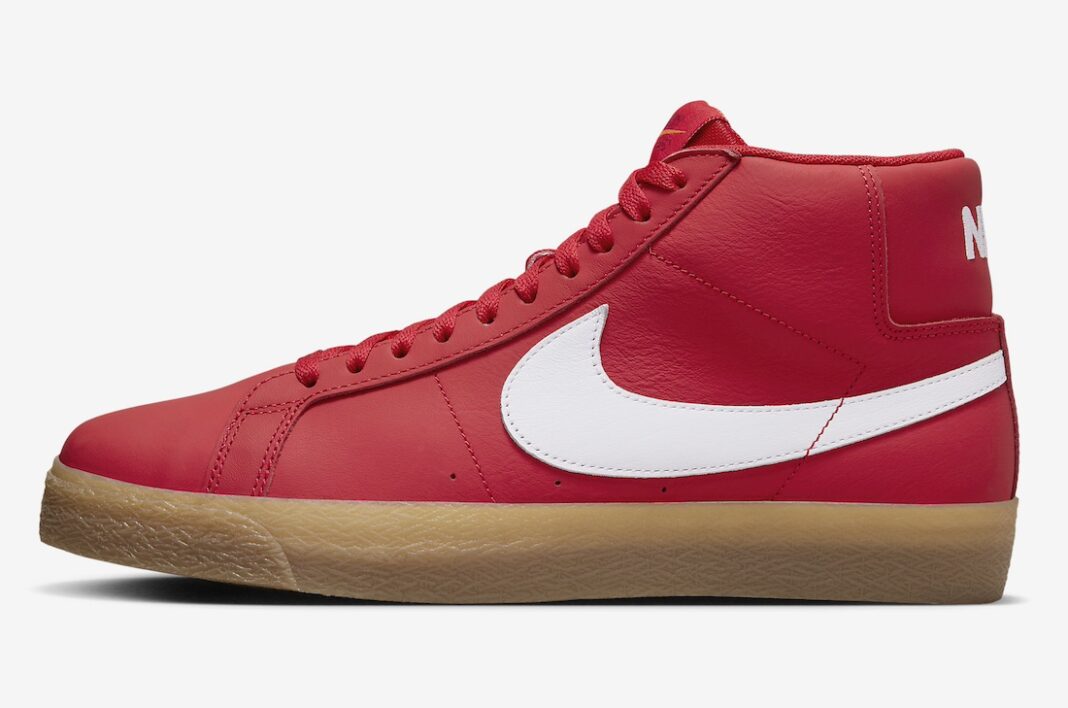 【海外発売】NIKE SB “Orange Label” ZOOM BLAZER MID ISO “University Red/White/Gum” (ナイキ エスビー “オレンジレーベル” ズーム ブレーザー ミッド “ユニバーシティレッド/ホワイト/ガム”) [FJ1680-600]