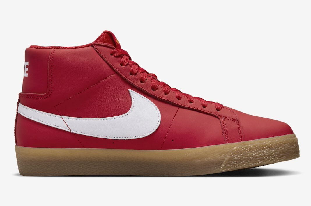 【海外発売】NIKE SB “Orange Label” ZOOM BLAZER MID ISO “University Red/White/Gum” (ナイキ エスビー “オレンジレーベル” ズーム ブレーザー ミッド “ユニバーシティレッド/ホワイト/ガム”) [FJ1680-600]