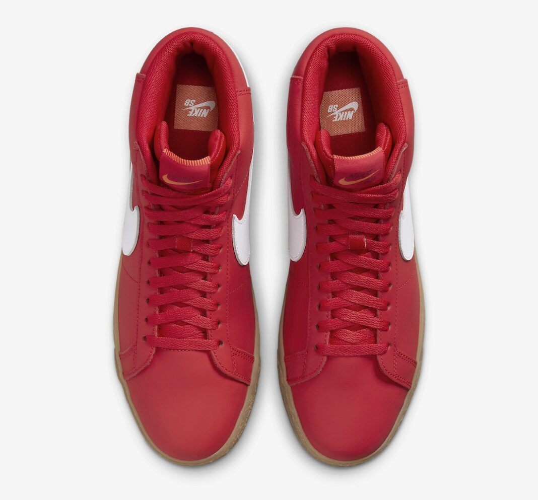 【海外発売】NIKE SB “Orange Label” ZOOM BLAZER MID ISO “University Red/White/Gum” (ナイキ エスビー “オレンジレーベル” ズーム ブレーザー ミッド “ユニバーシティレッド/ホワイト/ガム”) [FJ1680-600]