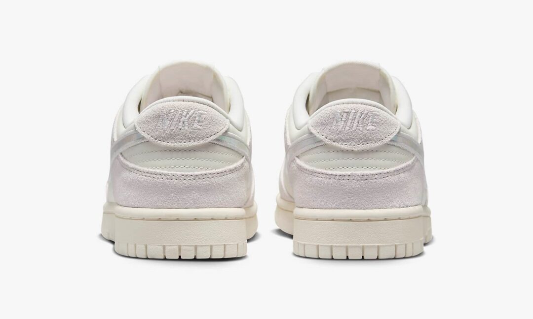 【2024年 5/13 & 5/18 発売】ナイキ ウィメンズ ダンク ロー “イリディセントスウッシュ/セイル” (NIKE WMNS DUNK LOW “Iridescent Swoosh/Sail”) [HF5074-133]