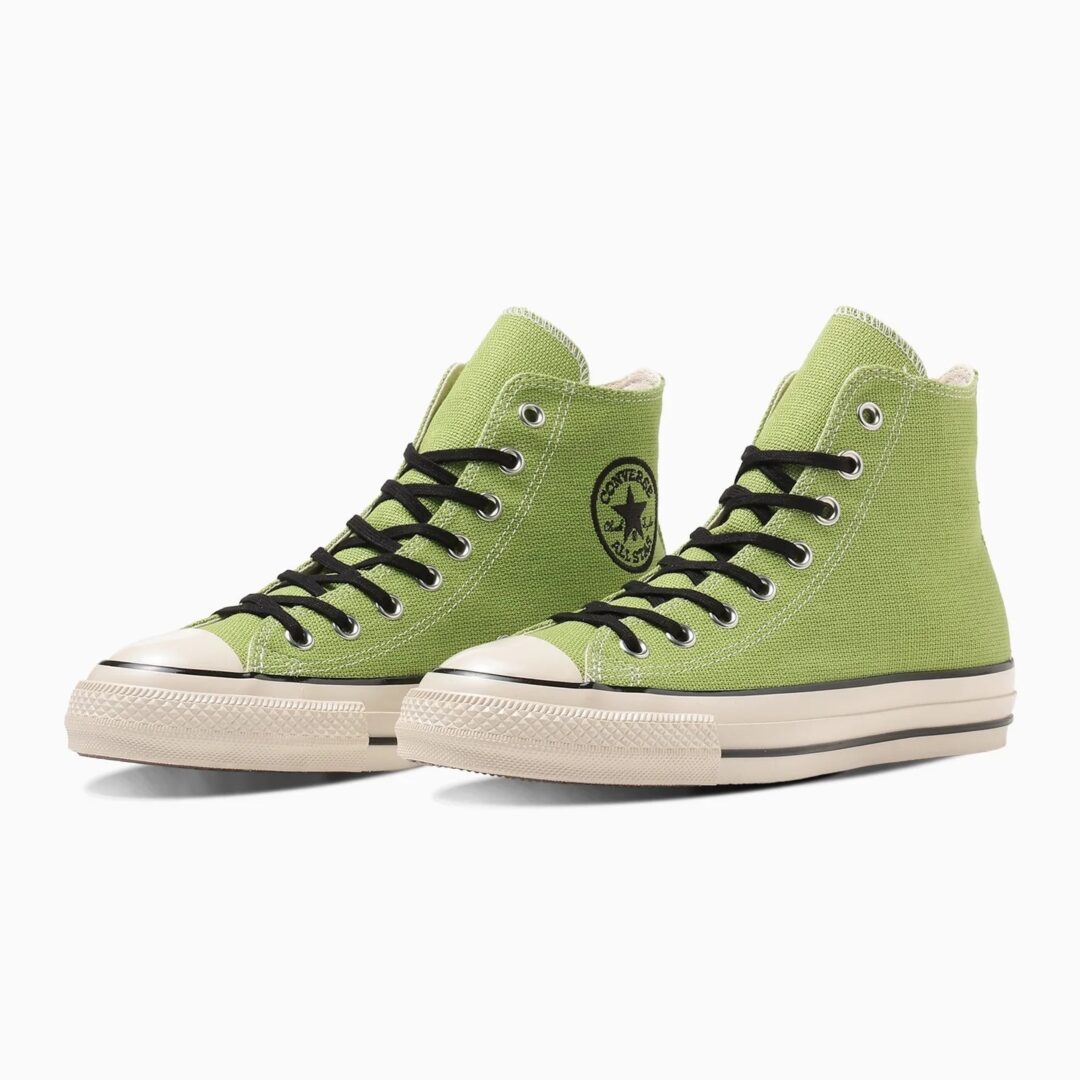 【2024年 5/21 発売】ヘンプ素材をアッパーに採用した CONVERSE ALL STAR US HEMP HI “Reef Green/Black” (コンバース オールスタ－ ヘンプ)