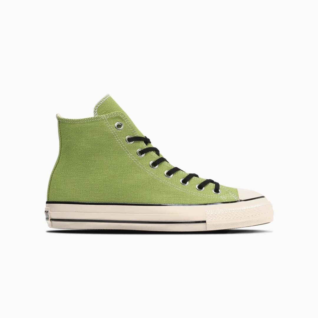 【2024年 5/21 発売】ヘンプ素材をアッパーに採用した CONVERSE ALL STAR US HEMP HI “Reef Green/Black” (コンバース オールスタ－ ヘンプ)