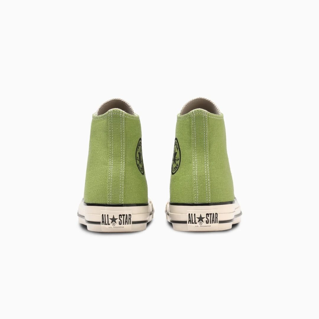 【2024年 5/21 発売】ヘンプ素材をアッパーに採用した CONVERSE ALL STAR US HEMP HI “Reef Green/Black” (コンバース オールスタ－ ヘンプ)