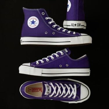 【2024年 5/10 発売】MADE IN JAPAN CONVERSE CANVAS ALL STAR J OX/HI “Purple” (コンバース キャンバス オールスター "パープル" メイドインジャパン)