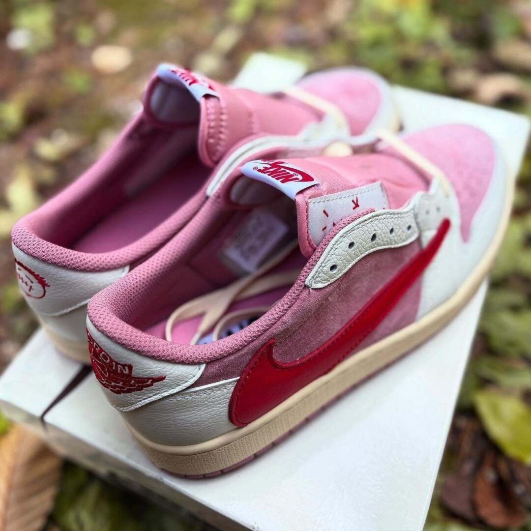 【2026年 5/22 発売予定】Travis Scott × NIKE AIR JORDAN 1 RETRO LOW OG SP “Sail/Shy Pink” (トラヴィス・スコット ナイキ エア ジョーダン 1 ロー “セイル/スカイピンク”) [IQ7604-100/IQ7604-101]