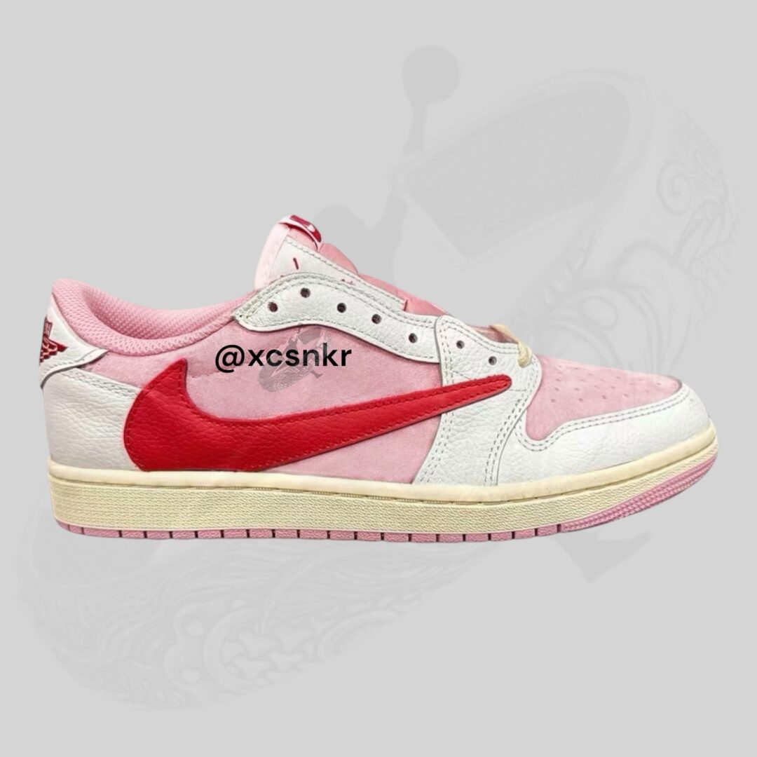 【2026年 5/22 発売予定】Travis Scott × NIKE AIR JORDAN 1 RETRO LOW OG SP “Sail/Shy Pink” (トラヴィス・スコット ナイキ エア ジョーダン 1 ロー “セイル/スカイピンク”) [IQ7604-100/IQ7604-101]
