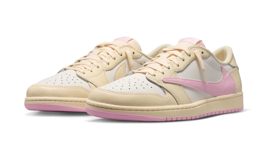 【2026年 5/29 発売】Travis Scott × NIKE AIR JORDAN 1 RETRO LOW OG SP “Sail/Shy Pink” (トラヴィス・スコット ナイキ エア ジョーダン 1 ロー “セイル/スカイピンク”) [IQ7604-100/IQ7604-101]