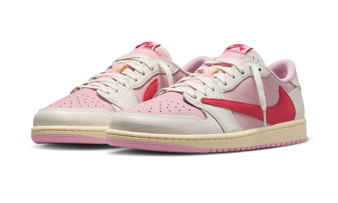【2026年 5/29 発売】Travis Scott × NIKE AIR JORDAN 1 RETRO LOW OG SP “Sail/Shy Pink” (トラヴィス・スコット ナイキ エア ジョーダン 1 ロー “セイル/スカイピンク”) [IQ7604-100/IQ7604-101]