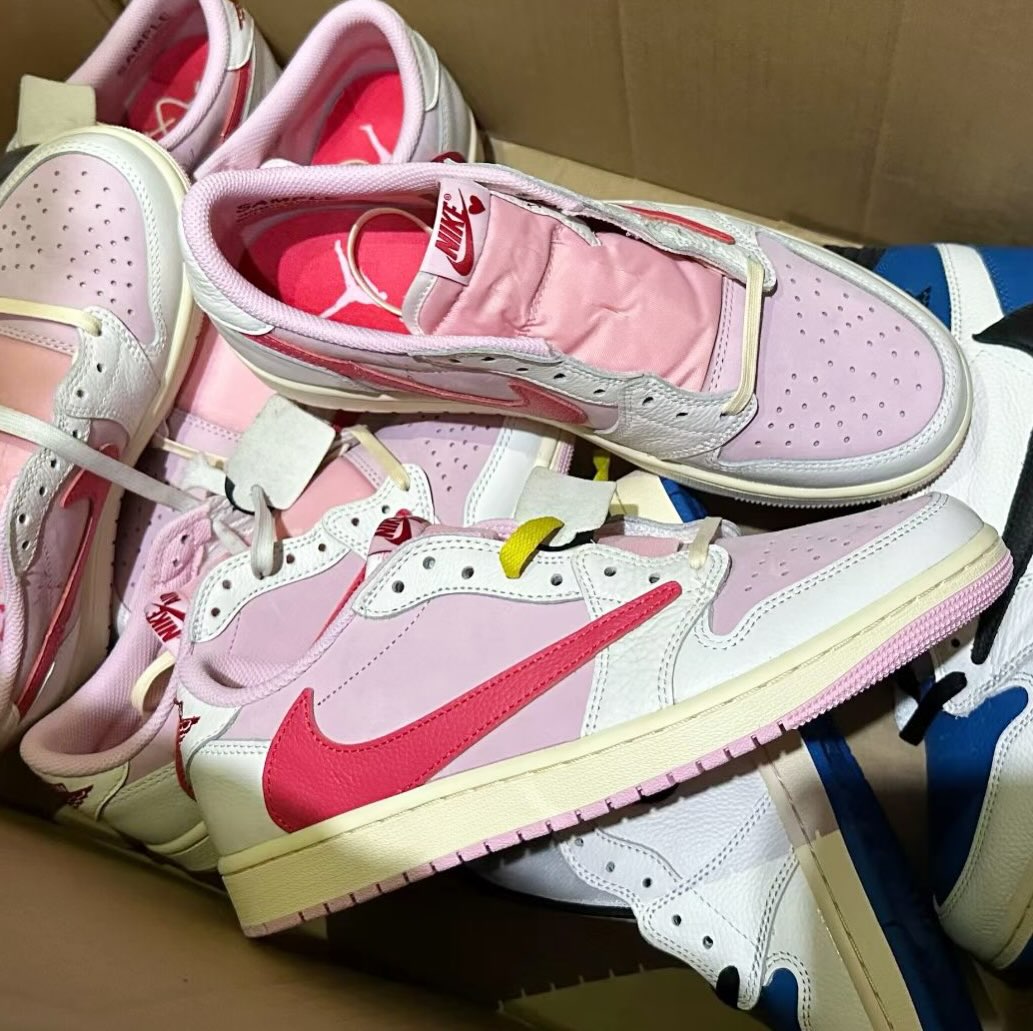 【2026年 5/22 発売予定】Travis Scott × NIKE AIR JORDAN 1 RETRO LOW OG SP “Sail/Shy Pink” (トラヴィス・スコット ナイキ エア ジョーダン 1 ロー “セイル/スカイピンク”) [IQ7604-100/IQ7604-101]