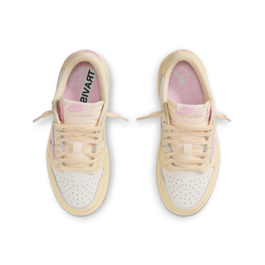 【2026年 5/29 発売】Travis Scott × NIKE AIR JORDAN 1 RETRO LOW OG SP “Sail/Shy Pink” (トラヴィス・スコット ナイキ エア ジョーダン 1 ロー “セイル/スカイピンク”) [IQ7604-100/IQ7604-101]