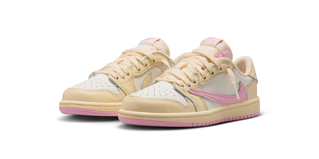 【2026年 5/29 発売】Travis Scott × NIKE AIR JORDAN 1 RETRO LOW OG SP “Sail/Shy Pink” (トラヴィス・スコット ナイキ エア ジョーダン 1 ロー “セイル/スカイピンク”) [IQ7604-100/IQ7604-101]