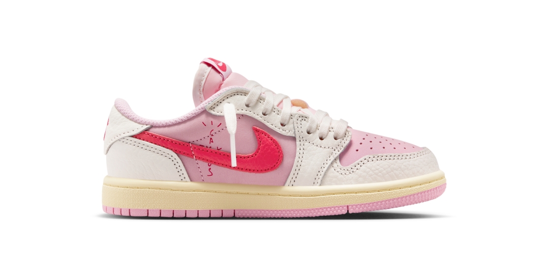 【2026年 5/29 発売】Travis Scott × NIKE AIR JORDAN 1 RETRO LOW OG SP “Sail/Shy Pink” (トラヴィス・スコット ナイキ エア ジョーダン 1 ロー “セイル/スカイピンク”) [IQ7604-100/IQ7604-101]