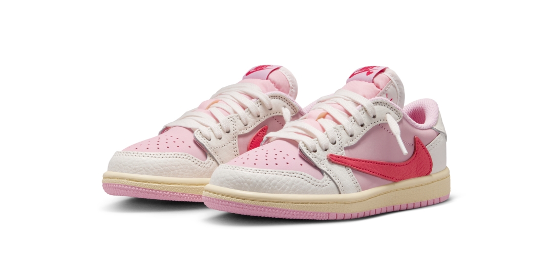 【2026年 5/29 発売】Travis Scott × NIKE AIR JORDAN 1 RETRO LOW OG SP “Sail/Shy Pink” (トラヴィス・スコット ナイキ エア ジョーダン 1 ロー “セイル/スカイピンク”) [IQ7604-100/IQ7604-101]