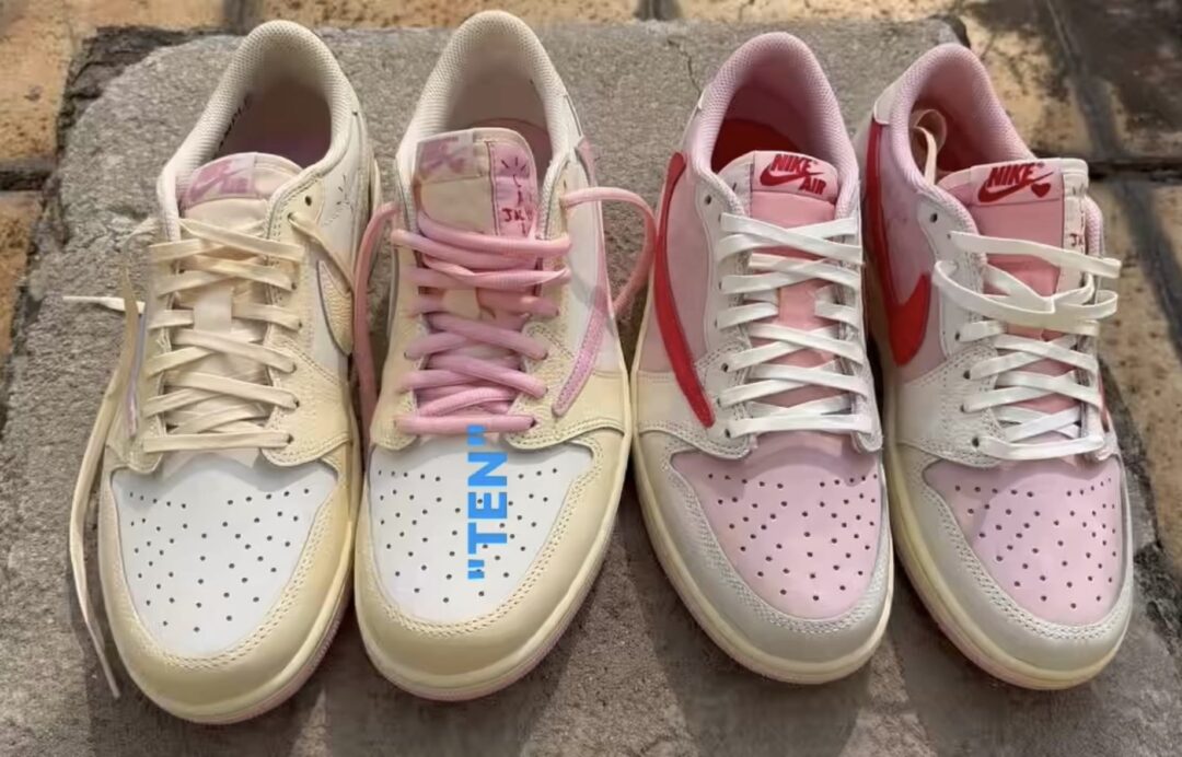 【2026年 5/22 発売予定】Travis Scott × NIKE AIR JORDAN 1 RETRO LOW OG SP “Sail/Shy Pink” (トラヴィス・スコット ナイキ エア ジョーダン 1 ロー “セイル/スカイピンク”) [IQ7604-100/IQ7604-101]