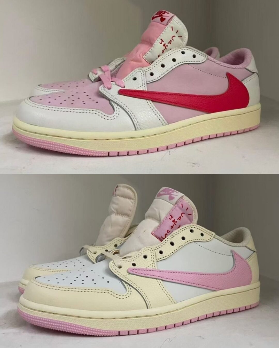 【2026年 5/22 発売予定】Travis Scott × NIKE AIR JORDAN 1 RETRO LOW OG SP “Sail/Shy Pink” (トラヴィス・スコット ナイキ エア ジョーダン 1 ロー “セイル/スカイピンク”) [IQ7604-100/IQ7604-101]