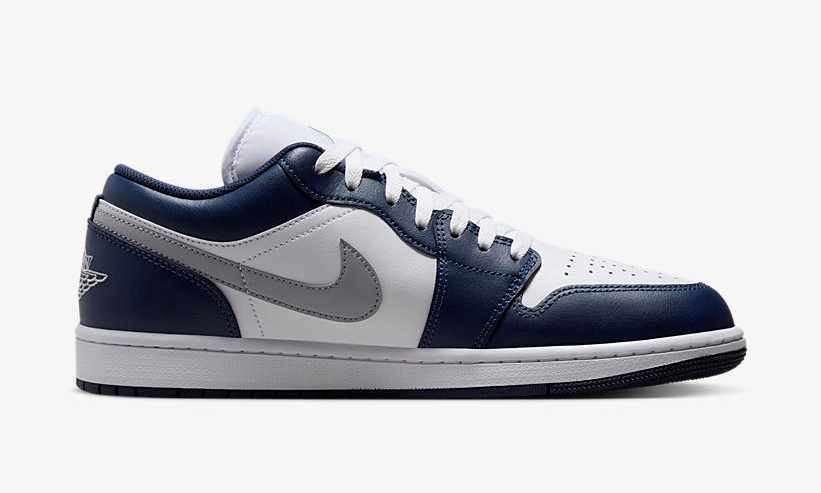 【2024年 発売予定】ナイキ エア ジョーダン 1 ロー “ホワイト/ネイビー/グレー” (NIKE AIR JORDAN 1 LOW “White/Navy/Grey”) [553558-141]