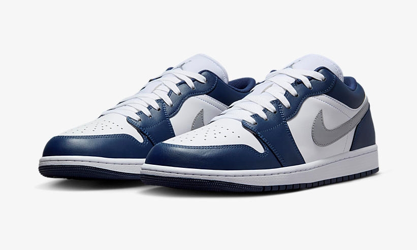 【2024年 発売予定】ナイキ エア ジョーダン 1 ロー “ホワイト/ネイビー/グレー” (NIKE AIR JORDAN 1 LOW “White/Navy/Grey”) [553558-141]