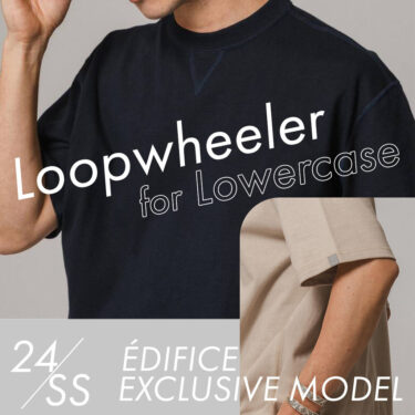 【2024年 6月中旬 発売】LOOPWHEELER for LOWERCASE ツリテンジク ビッグTシャツ (ループウィラー ロウワ―ケース)