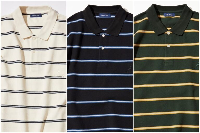 90s peada boarder polo ポロシャツ archive NAUTICA “Basic Polo Shirt Border” (ノーティカ “ベーシック