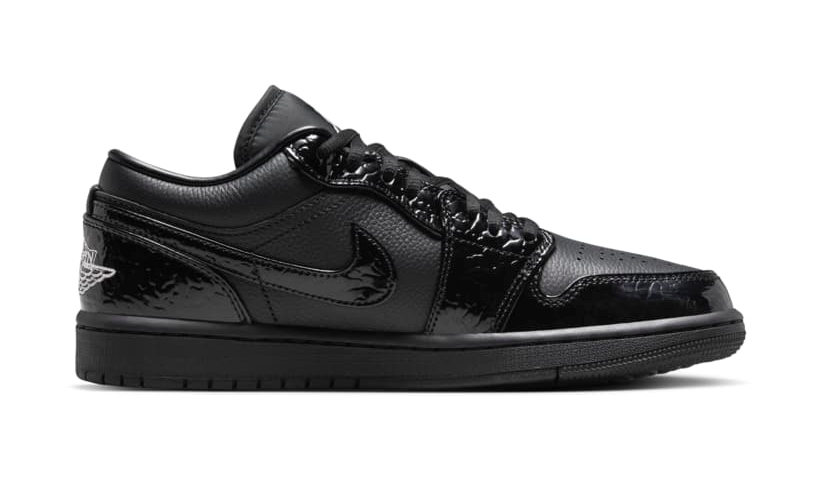 【国内 2024年 8/1 発売】NIKE W AIR JORDAN 1 LOW “Black Croc” (ナイキ エア ジョーダン 1 ロー “ブラッククロコ”) [HJ7743-010]