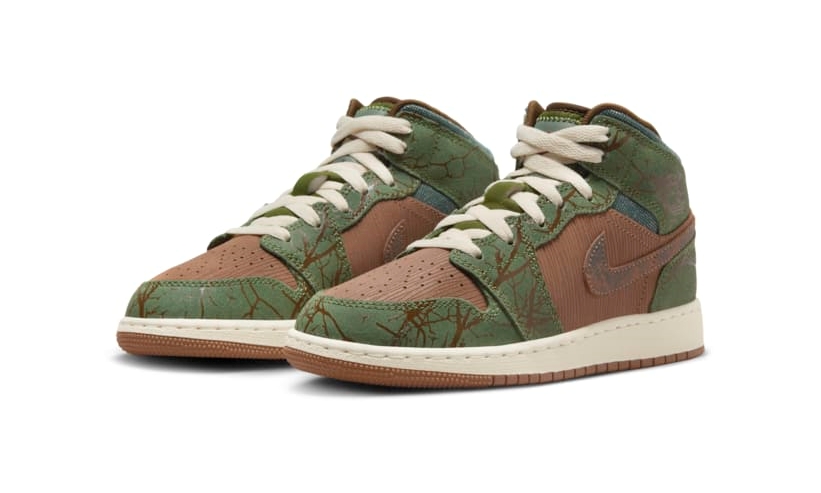 【2024年 発売予定】NIKE GS AIR JORDAN 1 MID “Treeline” (ナイキ エア ジョーダン 1 ミッド “ツリーライン”) [FQ8101-200]