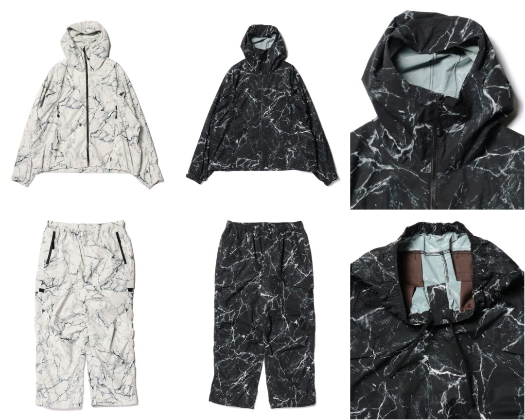 BEAMS / 撥水 総柄プリント ジップアップ フーディ & パンツが2024年 8月上旬 発売 (ビームス)
