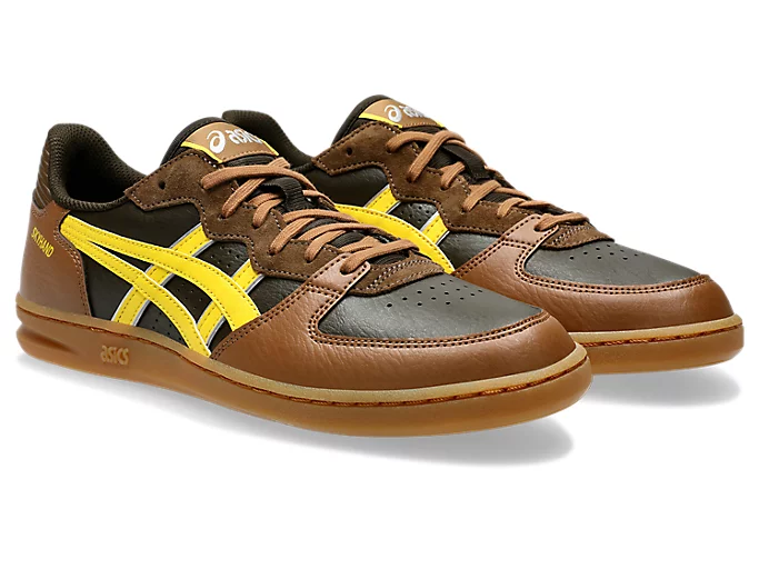 【2024年 7/12 発売】ASICS SKYHAND OG “Black Coffee/Tai Chi Yellow” (アシックス スカイハンド OG) [1203A451.201]