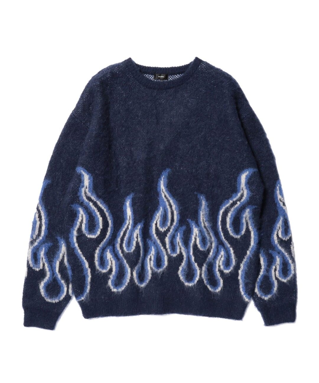 【2024年 10月下旬 発売】BEAMS / 7ゲージ ファイアー シャギー クルーネックニット (ビームス)