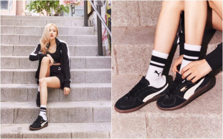 【PUMA】Palermo Vintage★396841-04★PUMA BLACK-FROSTED IVORY Puma Palermo Vintage black Frosted Ivory-Gum men's shoes