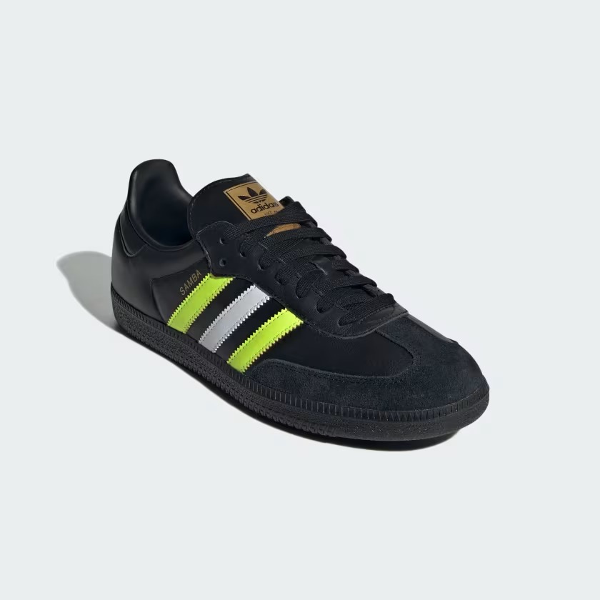 【2024年 発売】adidas Originals SAMBA OG “Core Black/Solar Yellow/Matte Gold” (アディダス オリジナルス サンバ OG “ブラック/ソーラーイエロー/ゴールド”) [ID1380]