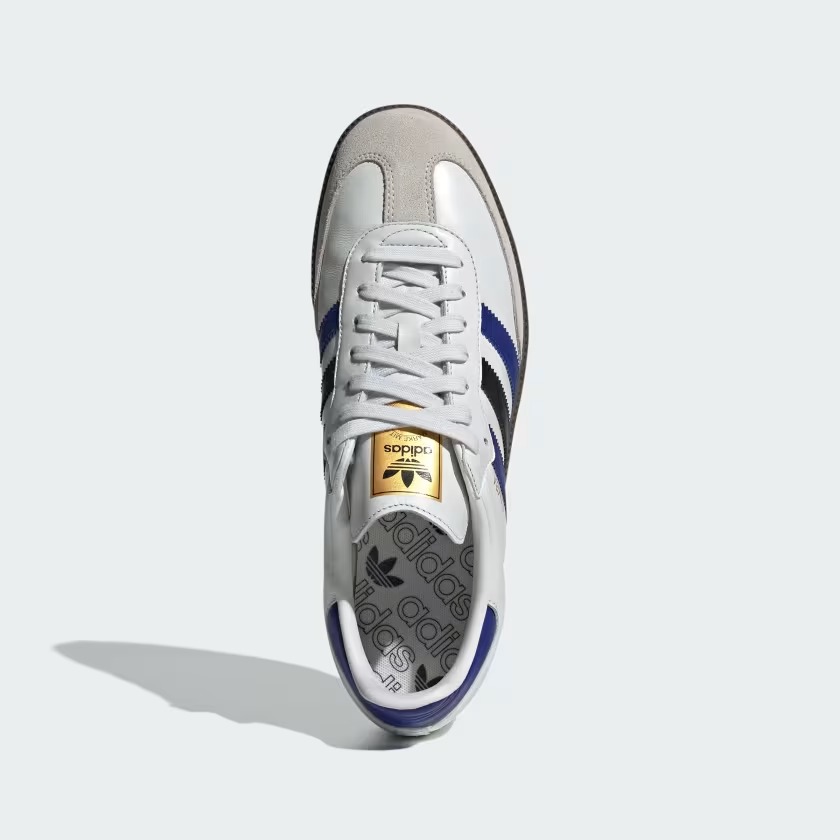 【2024年 発売】adidas Originals SAMBA OG “Crystal White/Active Blue/Matte Gold” (アディダス オリジナルス サンバ OG “ホワイト/アクティブブルー/ゴールド”) [ID1381]