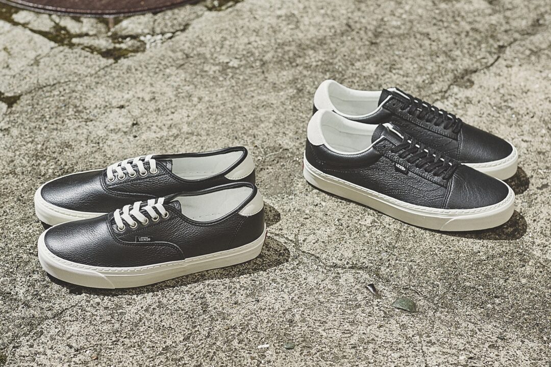 【2024年 7/9 発売】アッパーにしなやかで質感のあるレザーを採用したVANS OLD SKOOL LUX & AUTHENTIC LUX (バンズ オールドスクール オーセンティック)